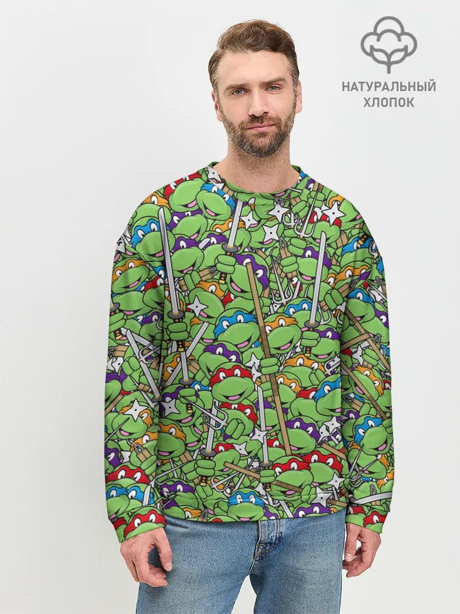 Мужской свитшот базовый / Черепашки ниндзя