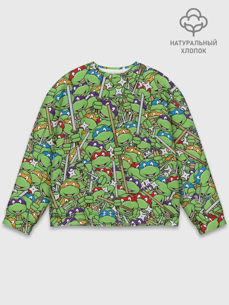 Мужской свитшот базовый / Черепашки ниндзя