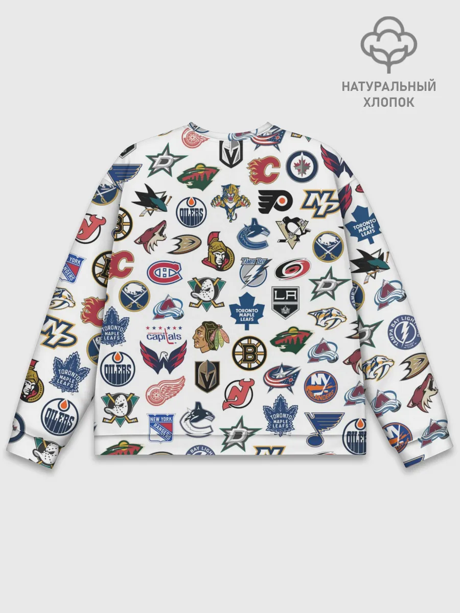 Мужской свитшот базовый / Логотипы НХЛ