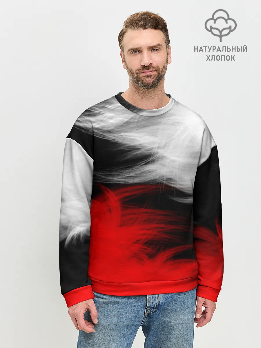 Мужской свитшот базовый / ПЕРЬЯ