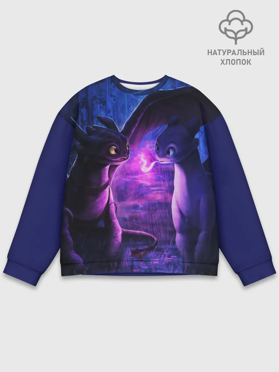 Мужской свитшот базовый / КАК ПРИРУЧИТЬ ДРАКОНА