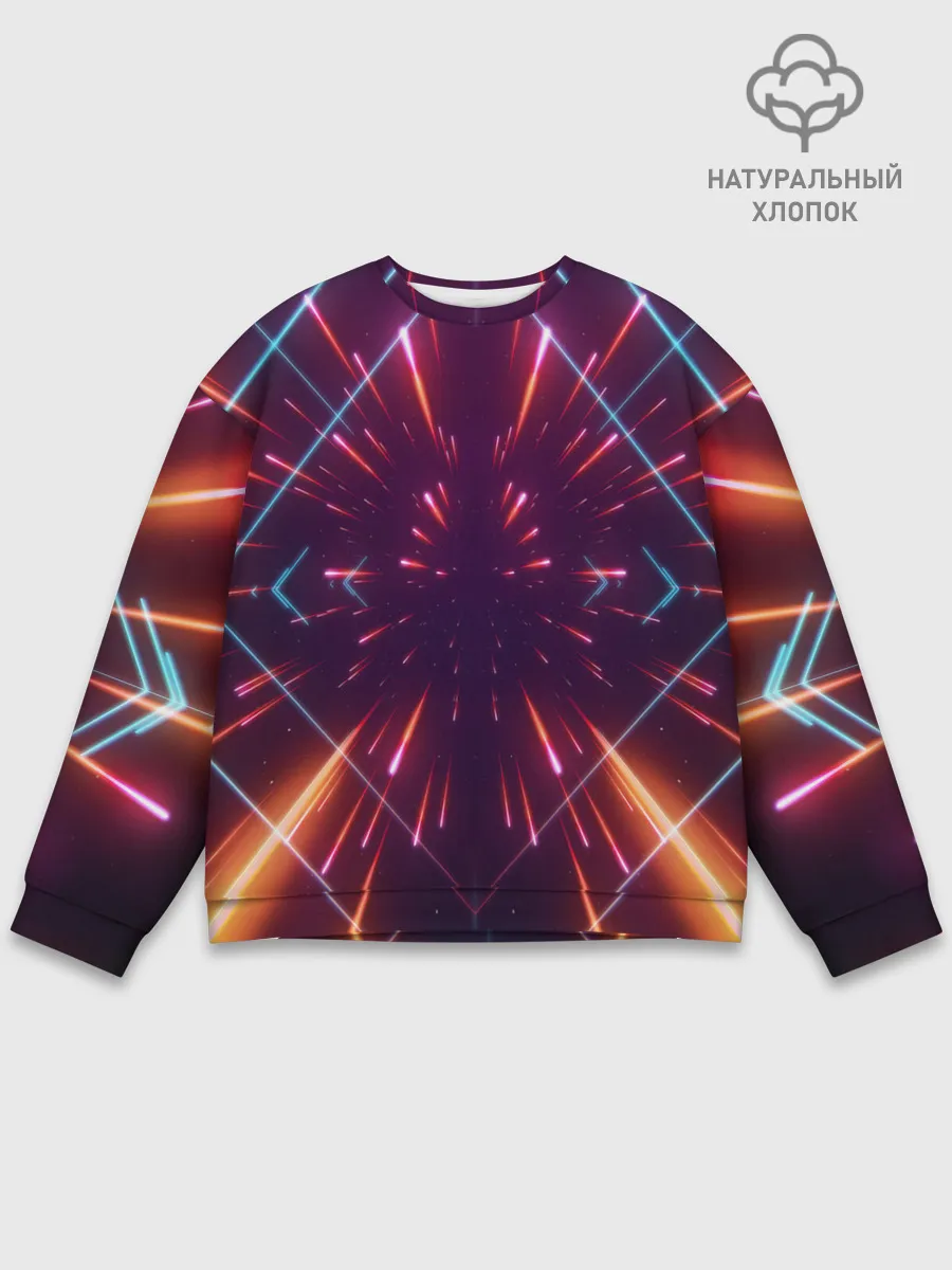 Мужской свитшот базовый / SYNTHWAVE / RETROWAVE