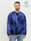Мужской свитшот базовый / МОЛНИЯ NEON