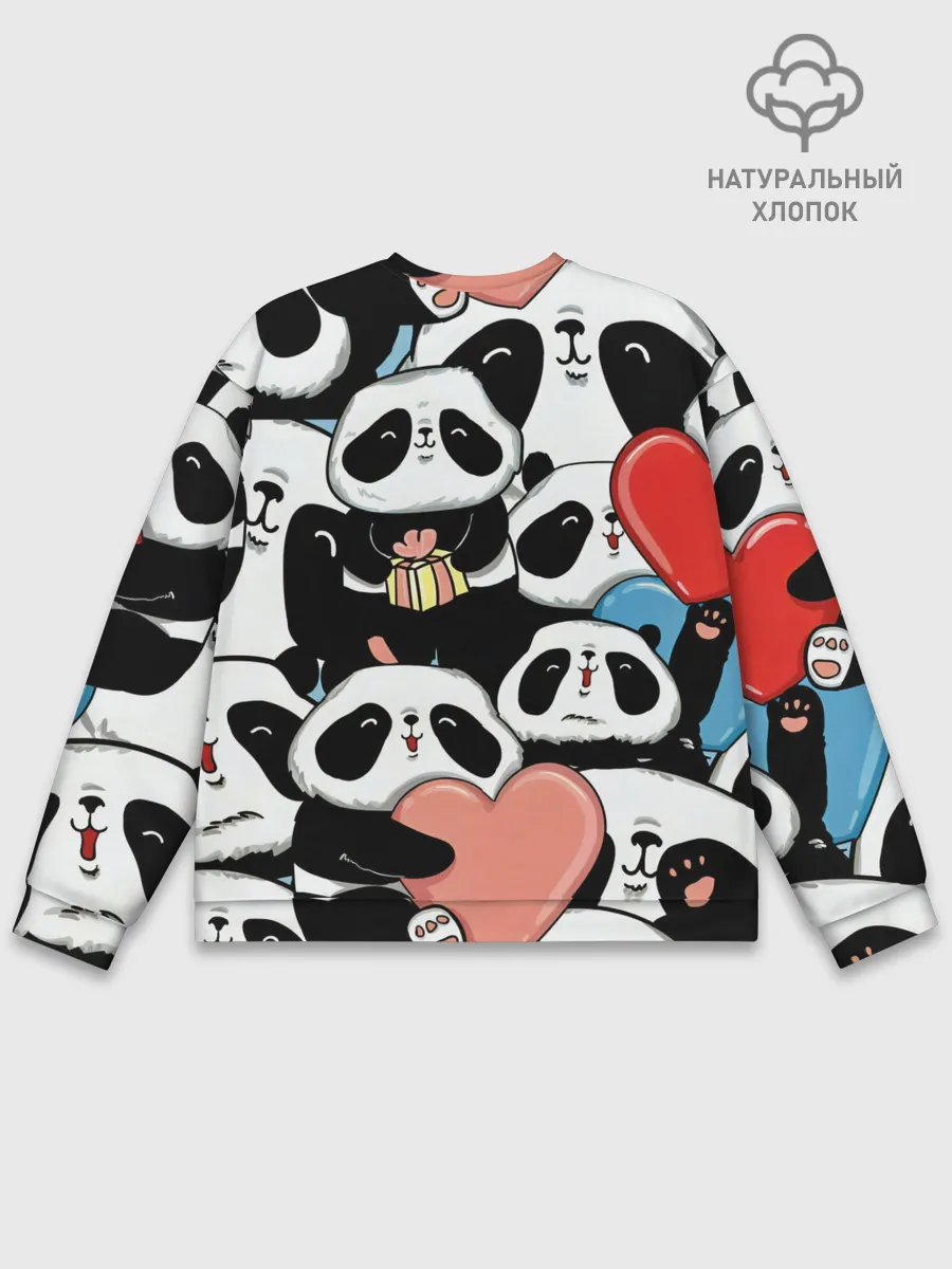 Мужской свитшот базовый / Панды.