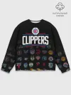 Мужской свитшот базовый / Los Angeles Clippers
