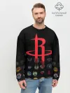 Мужской свитшот базовый / Houston Rockets