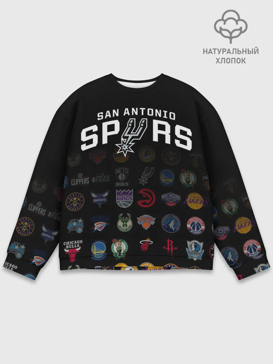 Мужской свитшот базовый / San Antonio Spurs