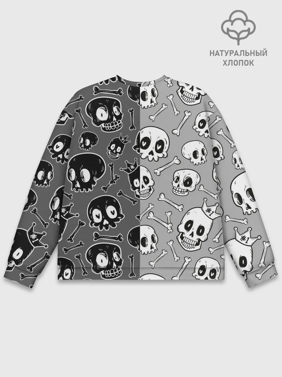 Мужской свитшот базовый / Черепа