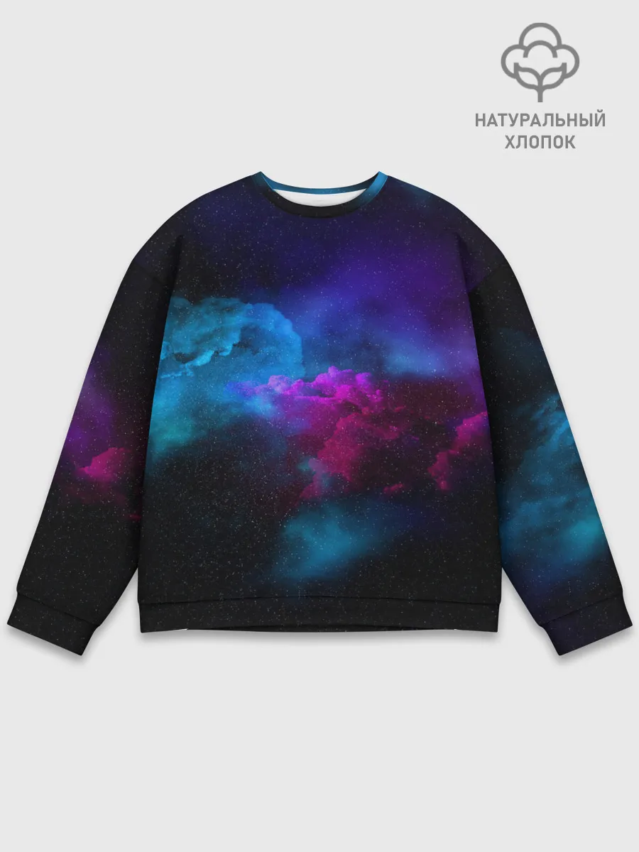 Мужской свитшот базовый / НЕОН КОСМОС