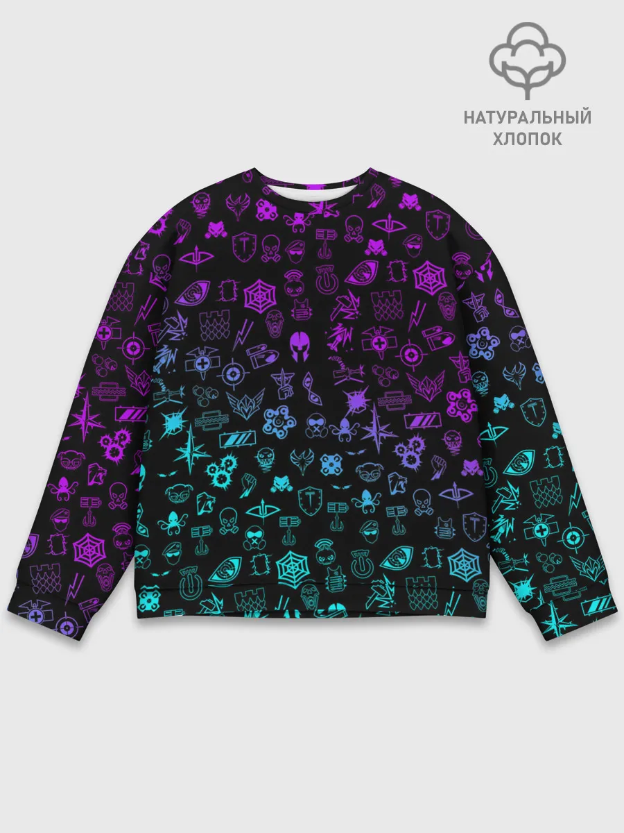 Мужской свитшот базовый / RAINBOW SIX | SIEGE NEON