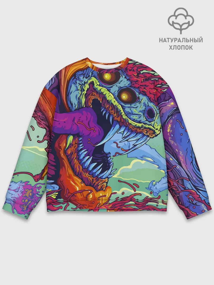 Мужской свитшот базовый / CS GO HYPERBEAST | КС ГО ХАЙПЕРБИСТ