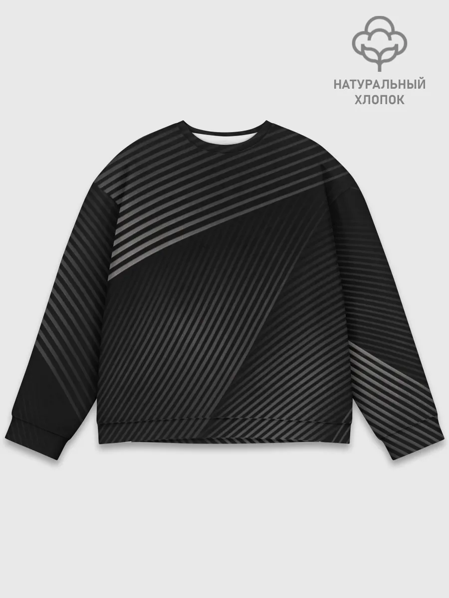 Мужской свитшот базовый / МЕТАЛЛИЧЕСКИЕ ПОЛОСЫ / METAL STRIPS