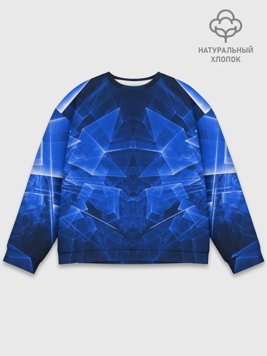 Мужской свитшот базовый / СИНЯЯ БРОНЯ