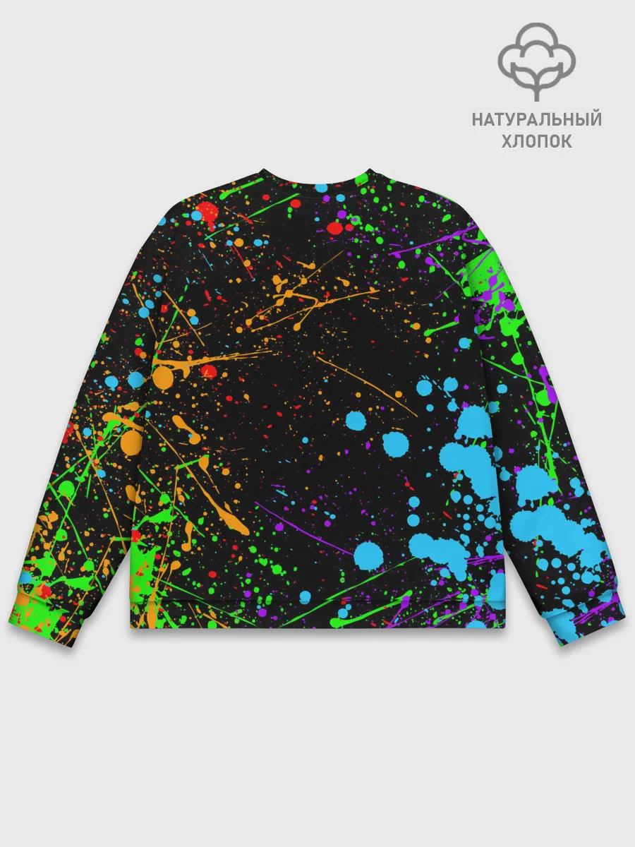 Мужской свитшот базовый / БРЫЗГИ КРАСОК