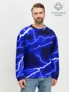 Мужской свитшот базовый / СИНИЕ МОЛНИИ