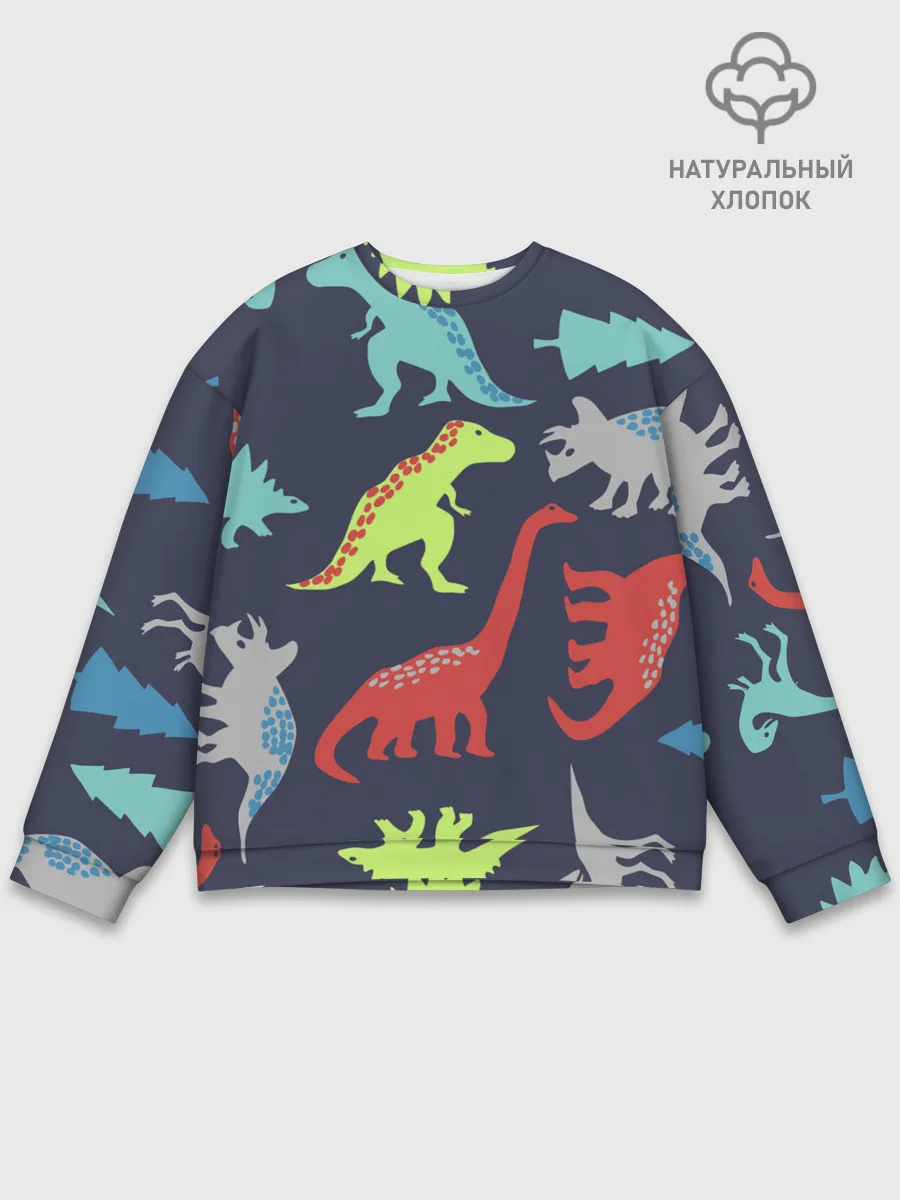 Мужской свитшот базовый / Динозавры