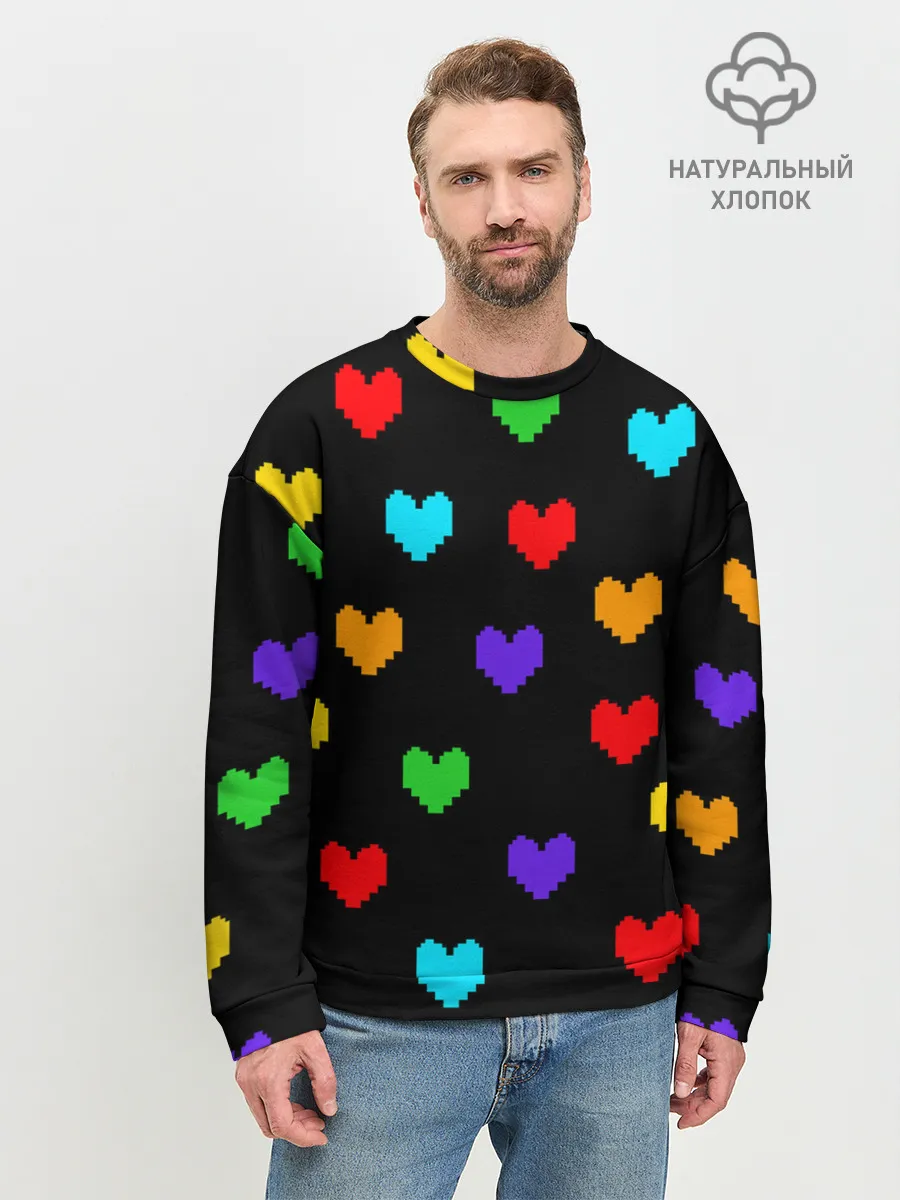 Мужской свитшот базовый / UNDERTALE HEART