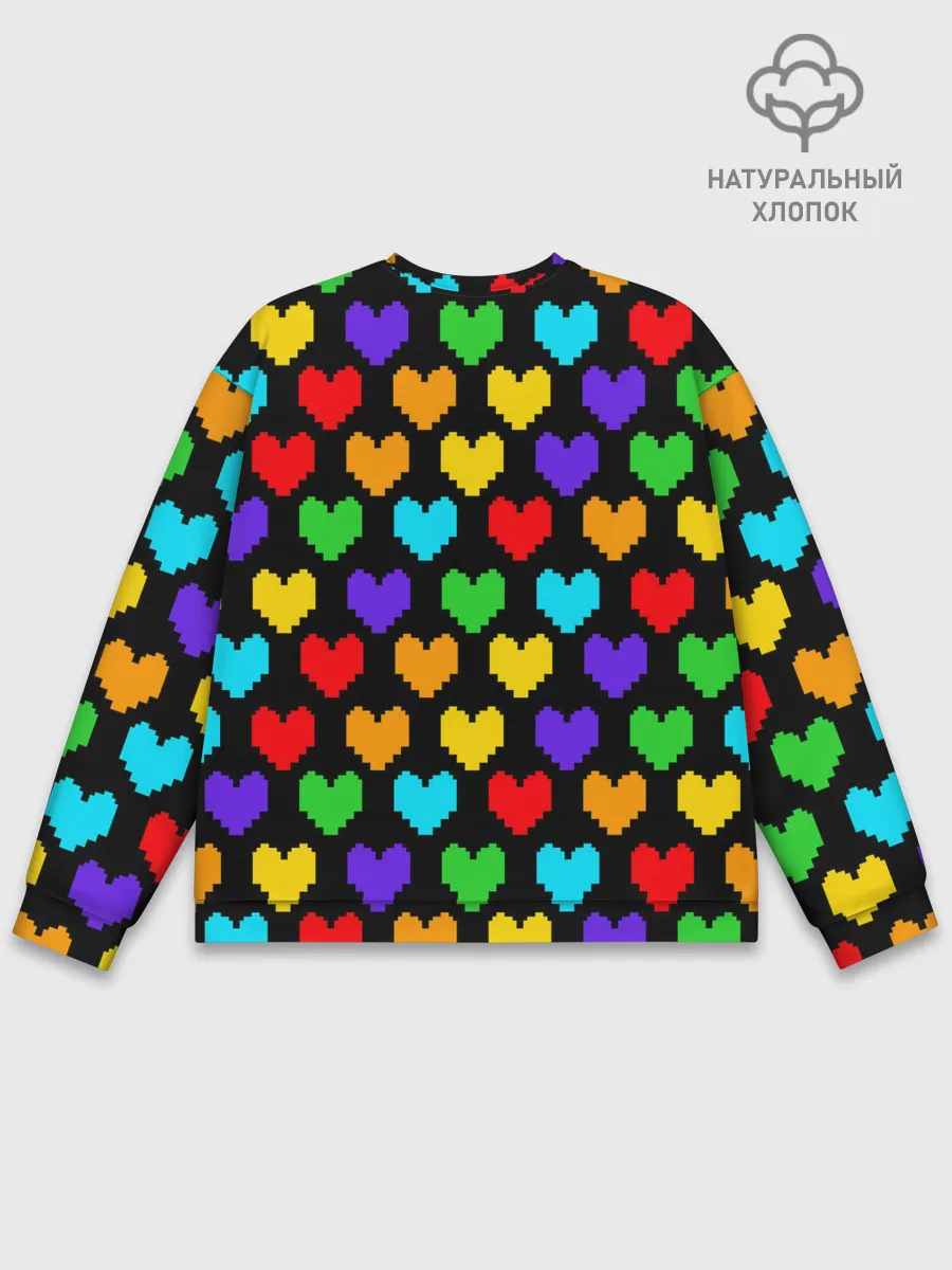 Мужской свитшот базовый / UNDERTALE HEART