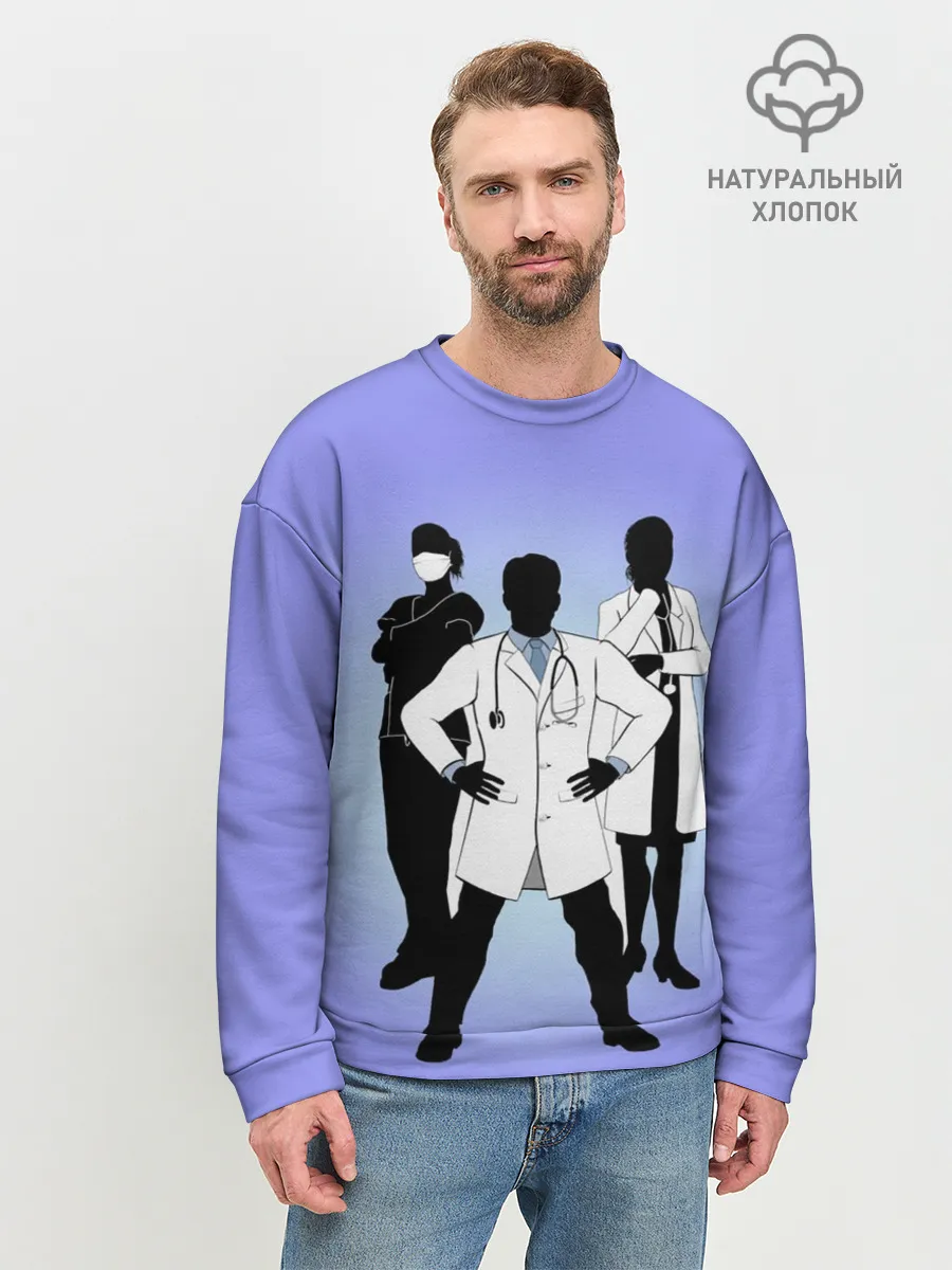 Мужской свитшот базовый / Герои наших дней