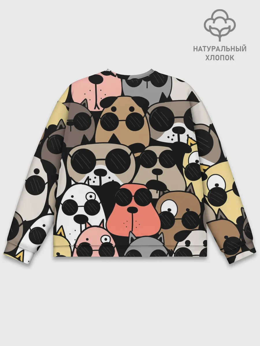 Мужской свитшот базовый / Серьезные псы