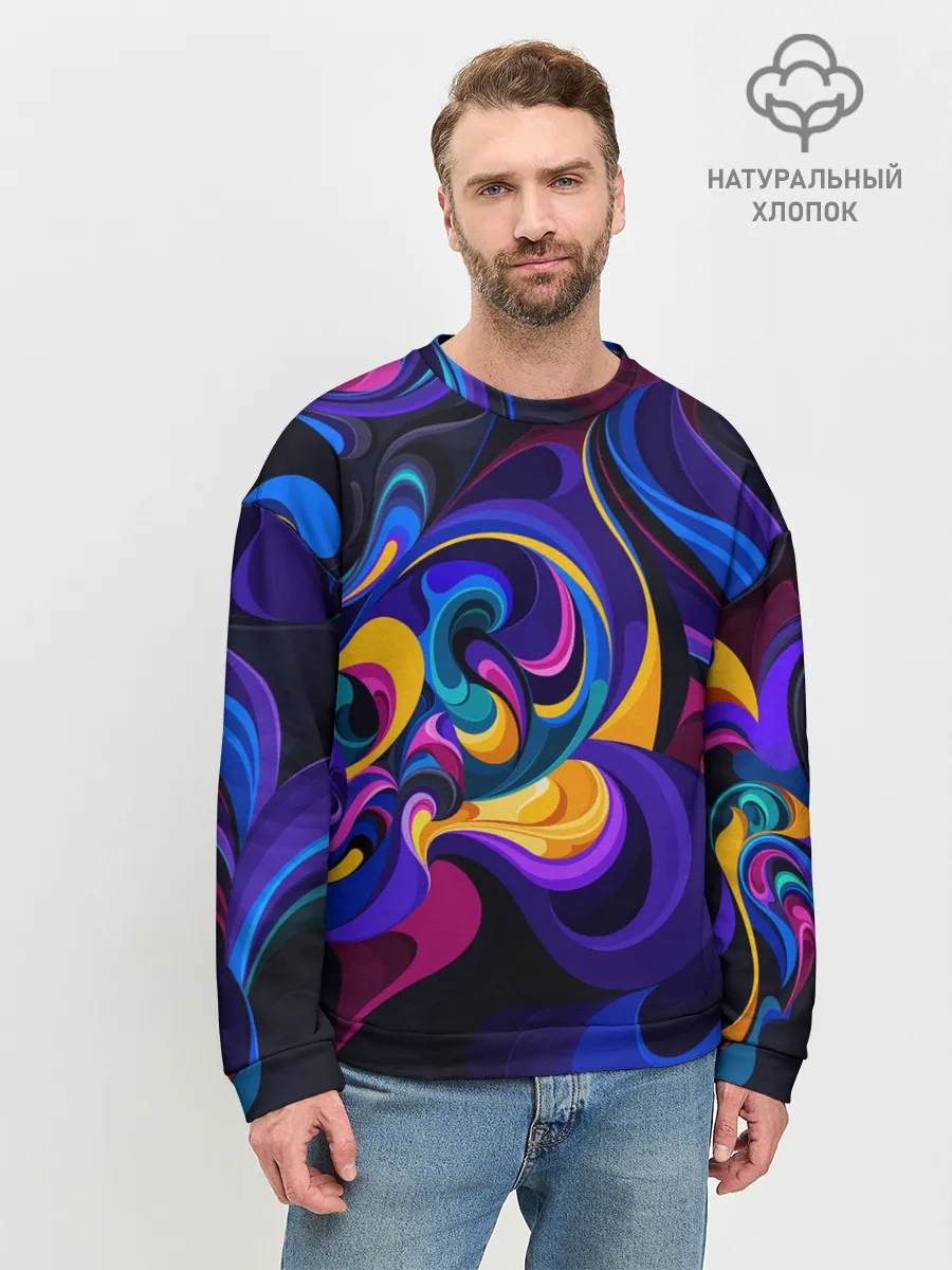 Мужской свитшот базовый / ABSTRACT COLOR