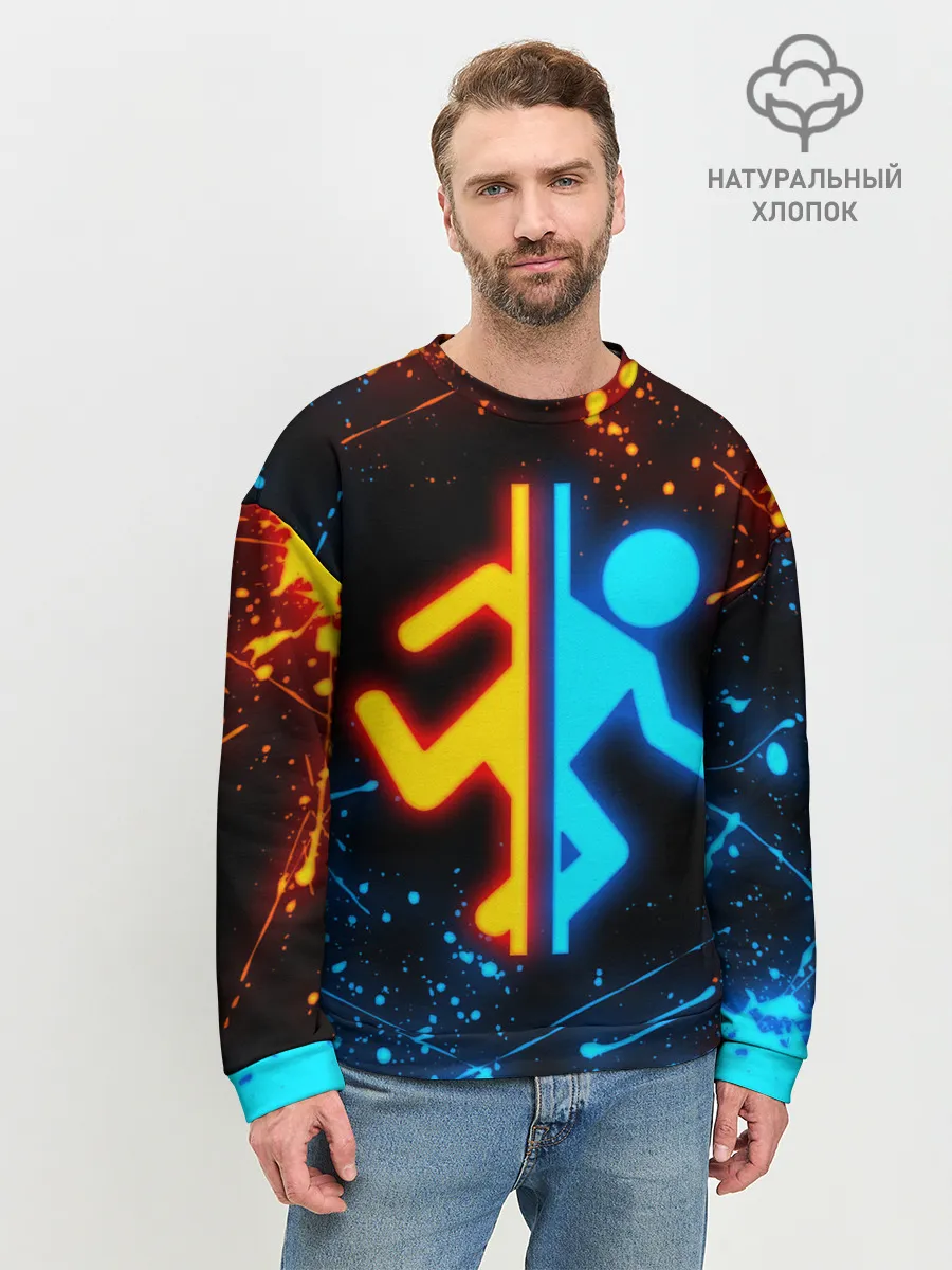 Мужской свитшот базовый / PORTAL 2 | ПОРТАЛ 2