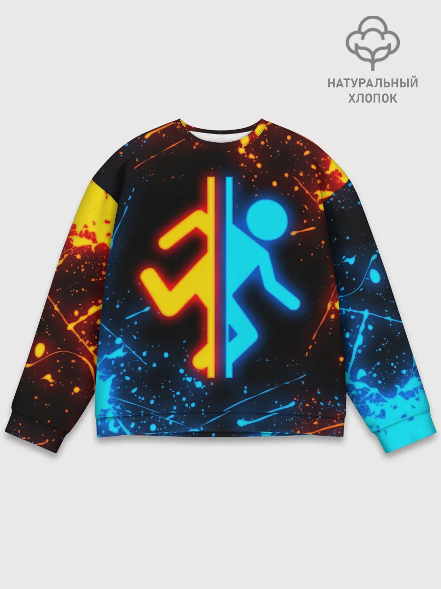 Мужской свитшот базовый / PORTAL 2 | ПОРТАЛ 2