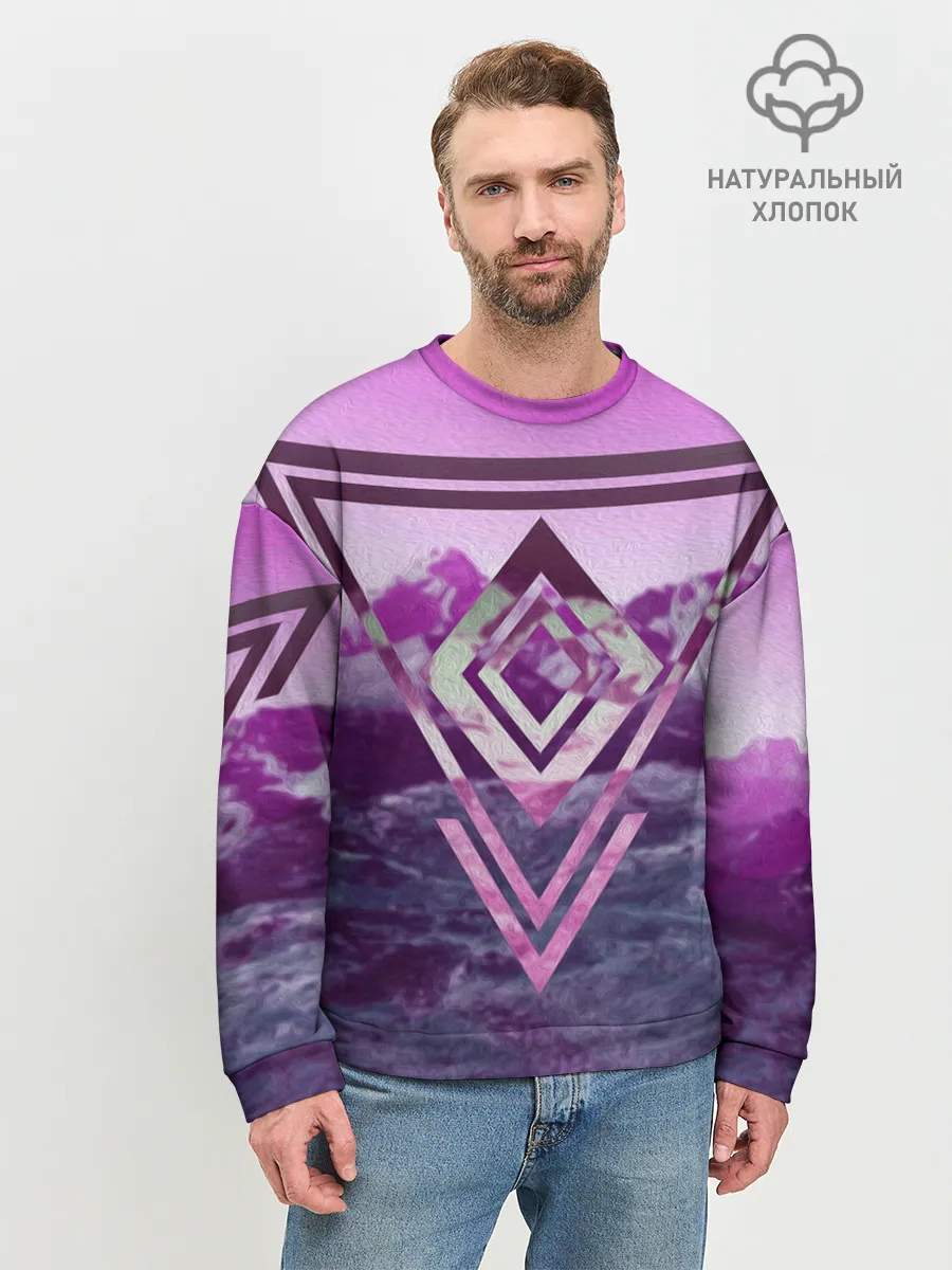 Мужской свитшот базовый / ИЗУМРУД