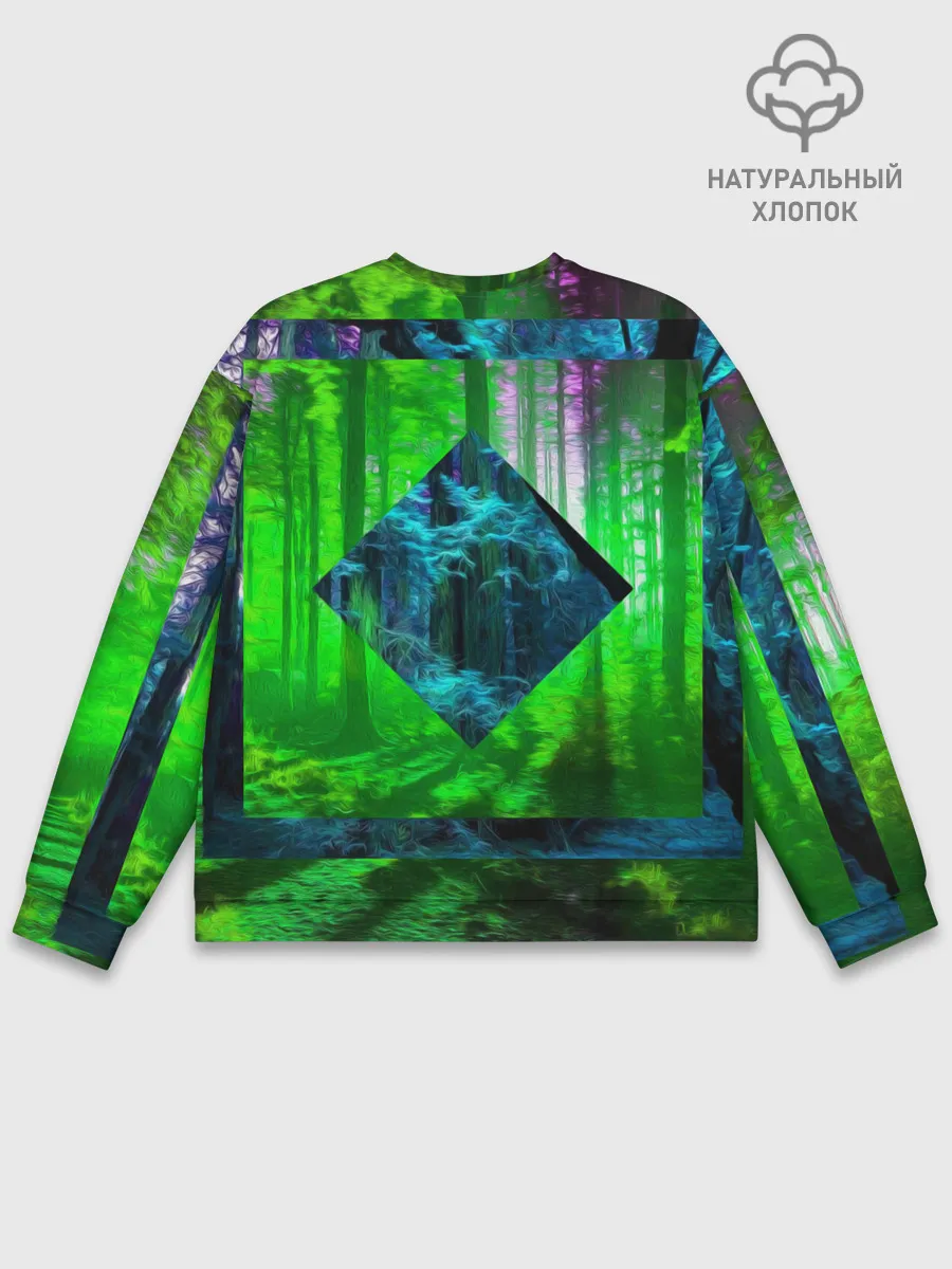 Мужской свитшот базовый / ПСИХОДЕЛИЯ ЛЕСА