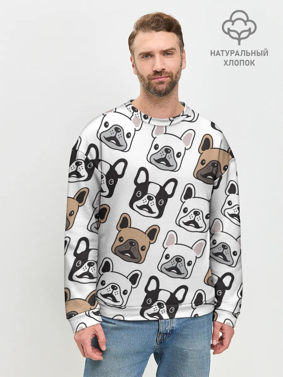 Мужской свитшот базовый / БОСТОН ТЕРЬЕР | BOSTON TERRIER