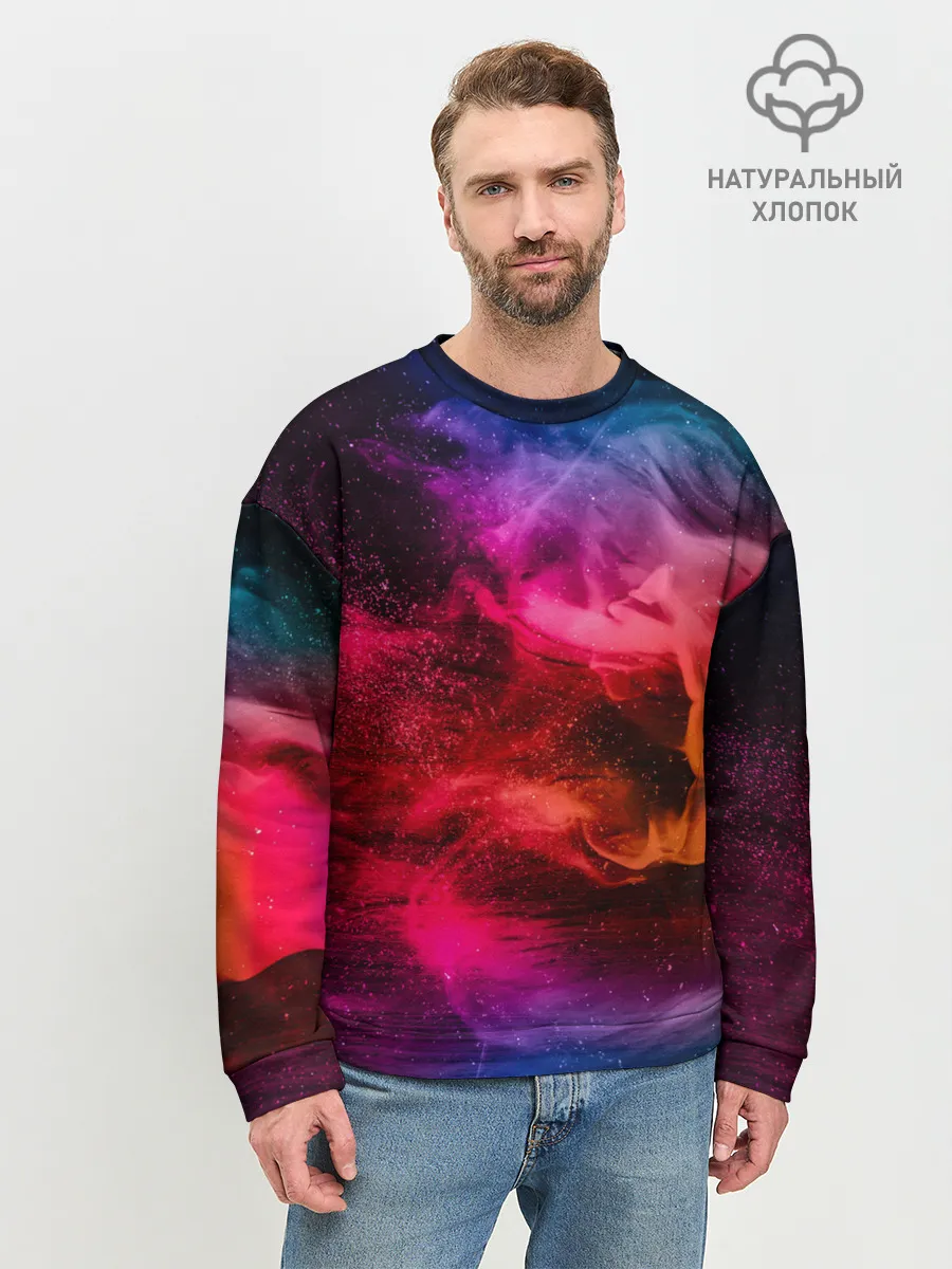 Мужской свитшот базовый / ЦВЕТНОЙ ДЫМ