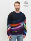 Мужской свитшот базовый / NEON STRIPES