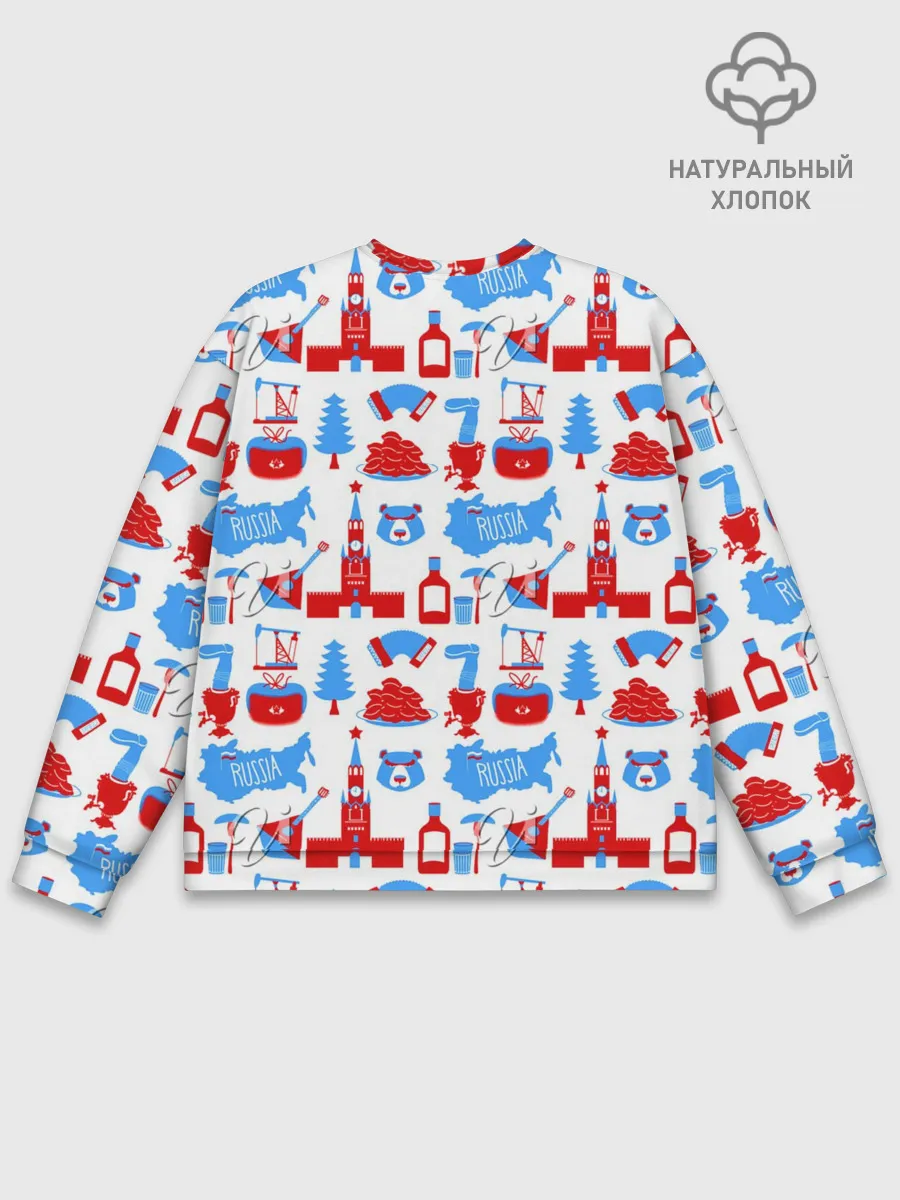 Мужской свитшот базовый / РОССИЯ УЗОР