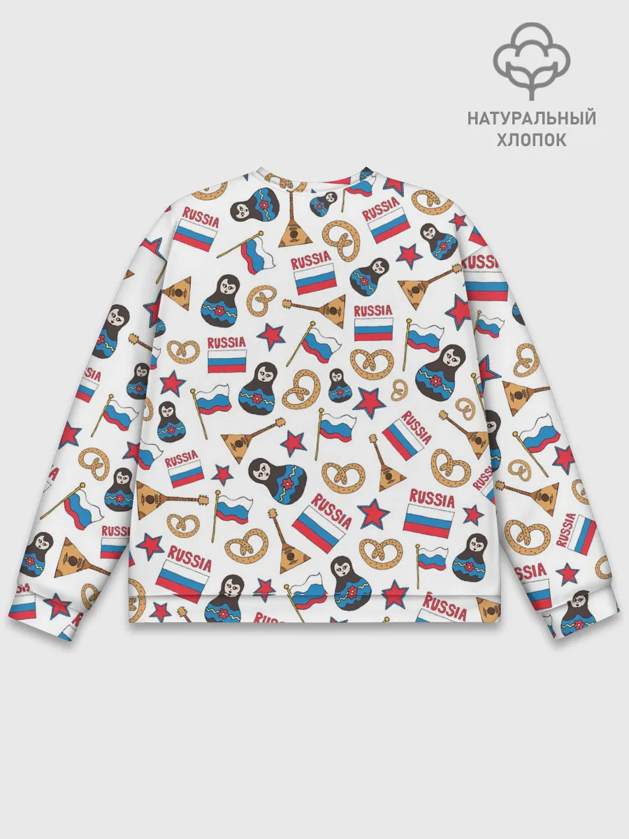 Мужской свитшот базовый / РОССИЯ УЗОР