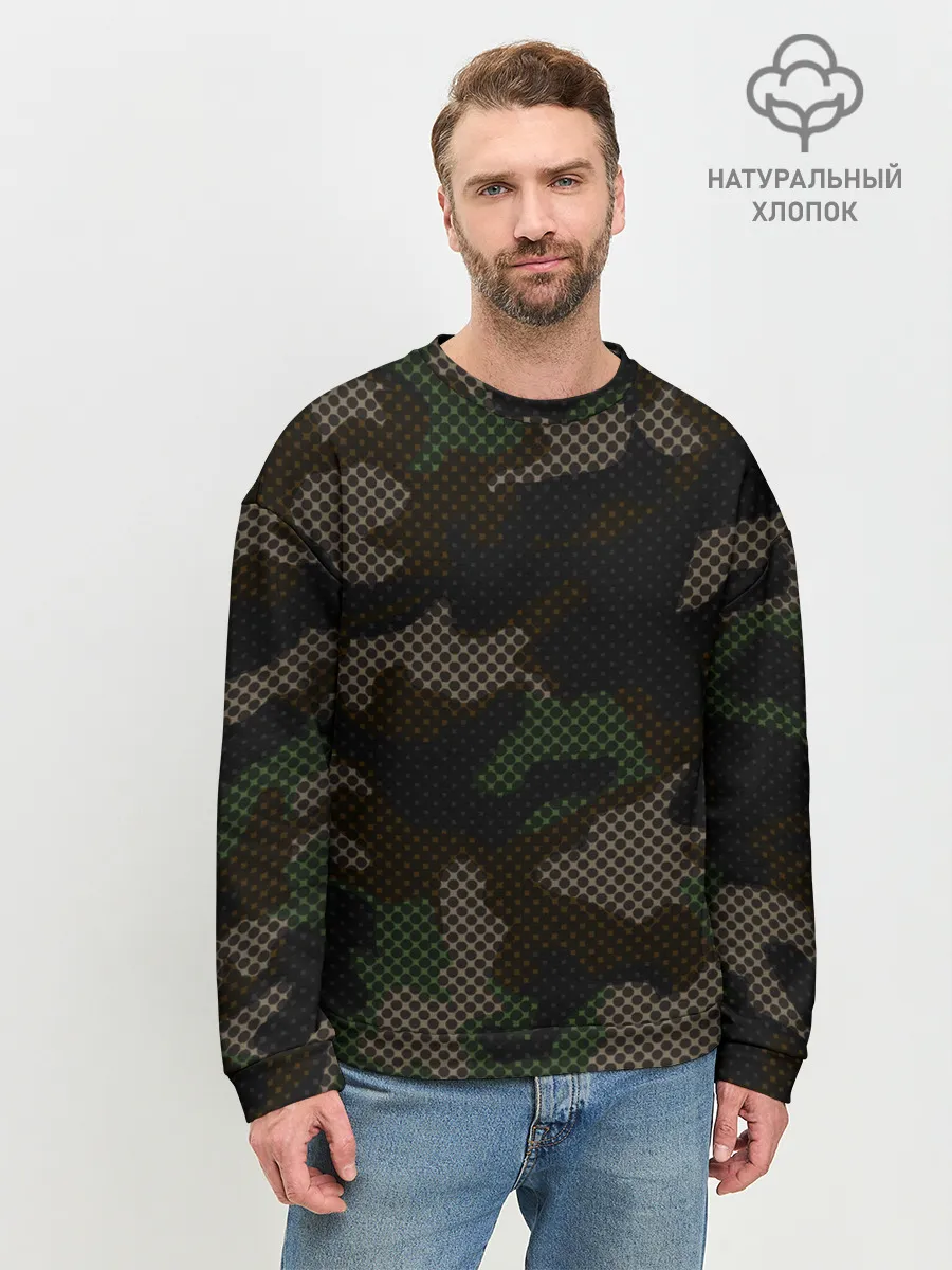 Мужской свитшот базовый / КАМУФЛЯЖ