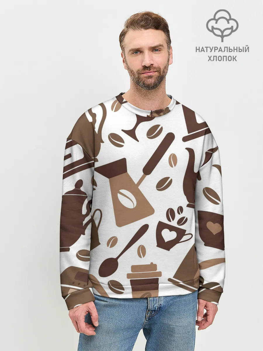 Мужской свитшот базовый / coffee