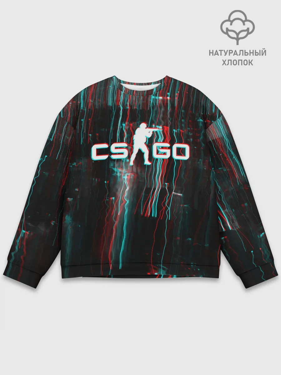 Мужской свитшот базовый / CS:GO Glitch