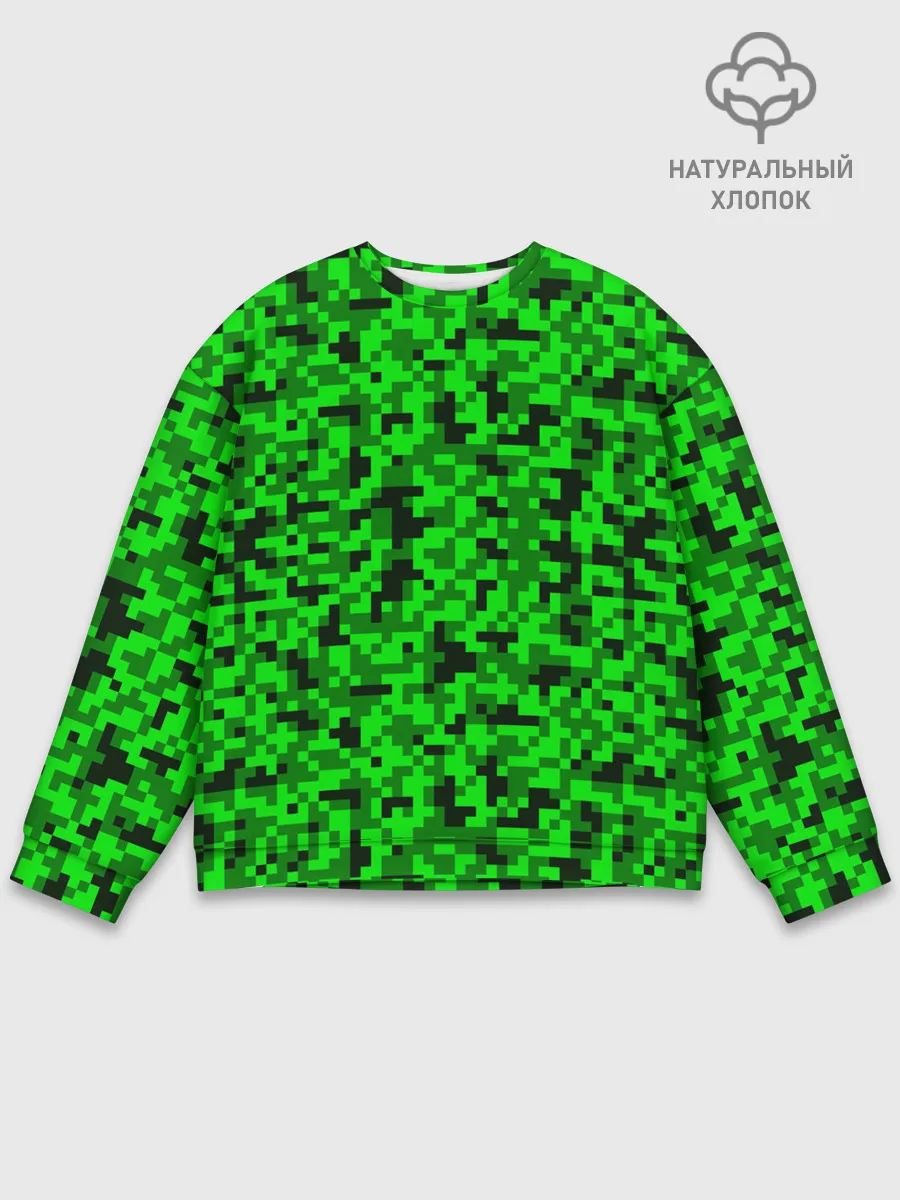 Мужской свитшот базовый / КАМУФЛЯЖ GREEN