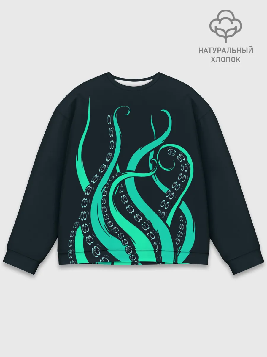 Мужской свитшот базовый / Щупальца осьминога