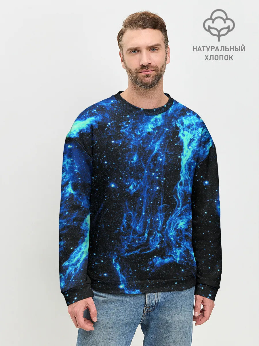 Мужской свитшот базовый / Туманность Вуаль