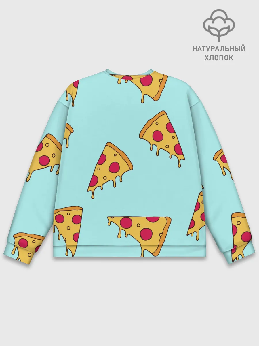 Мужской свитшот базовый / Ароматная пицца