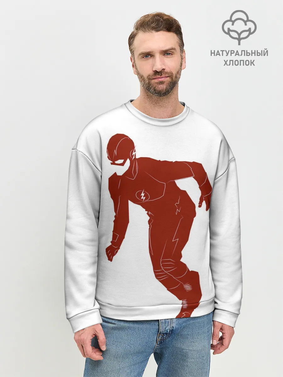 Мужской свитшот базовый / The Flash