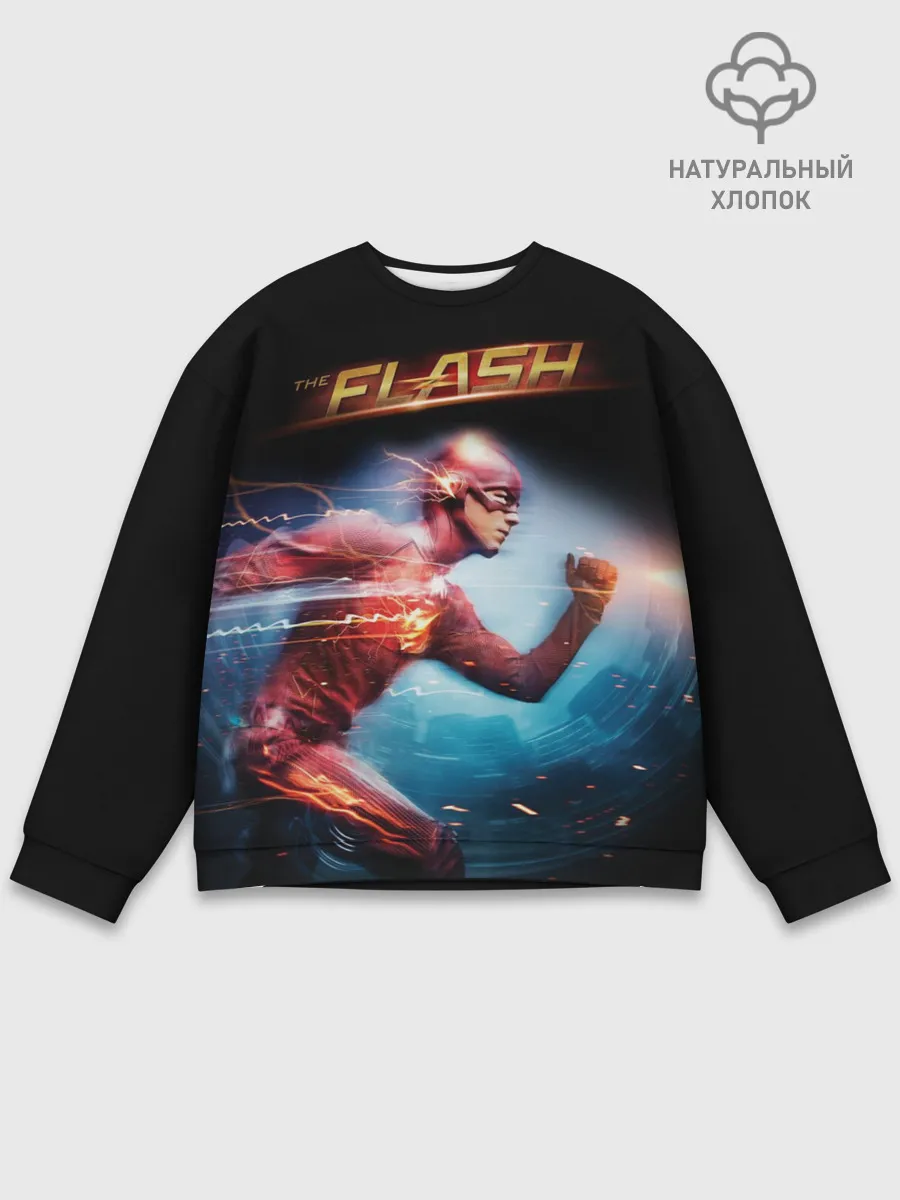 Мужской свитшот базовый / The Flash
