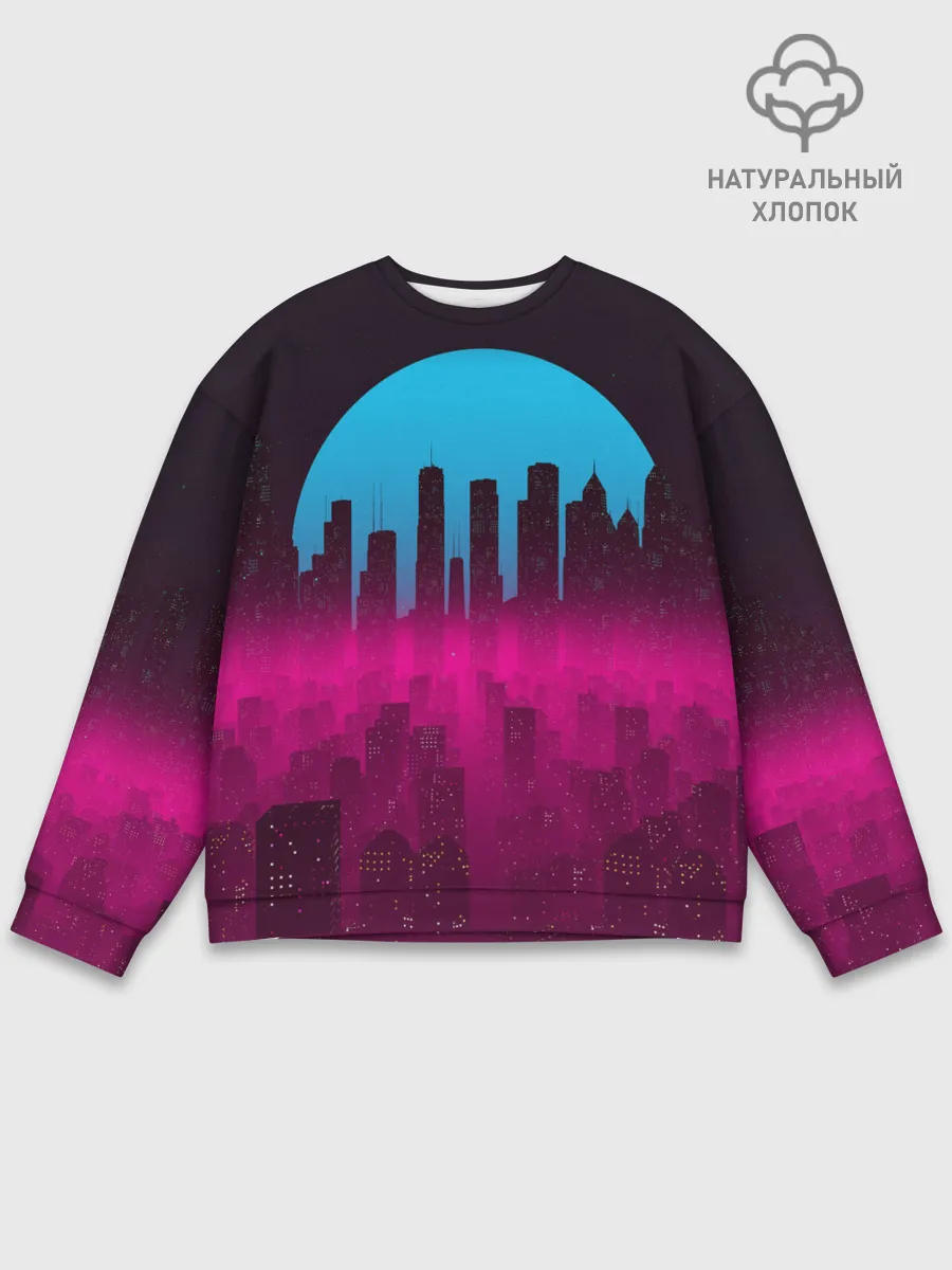Мужской свитшот базовый / НЕОНОВЫЙ ГОРОД