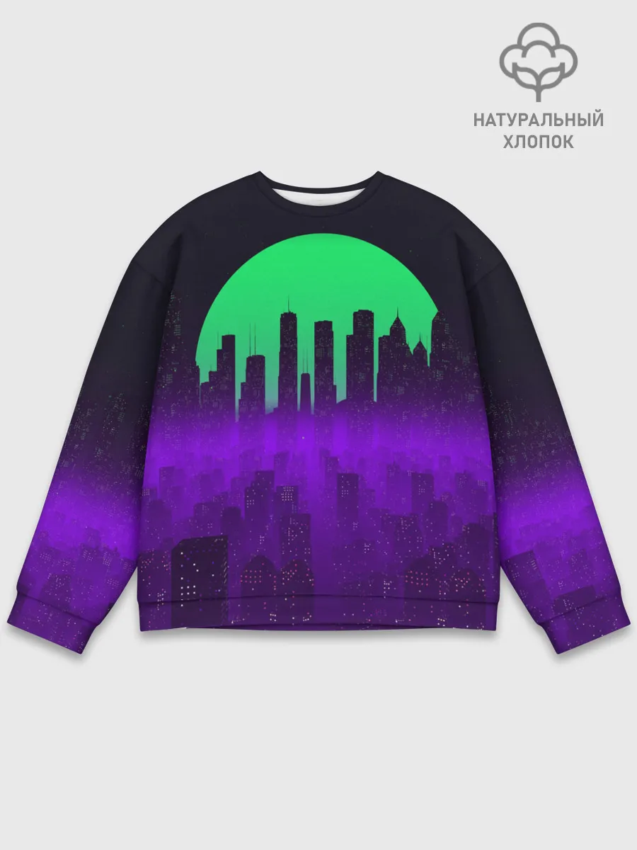 Мужской свитшот базовый / НЕОНОВЫЙ ГОРОД