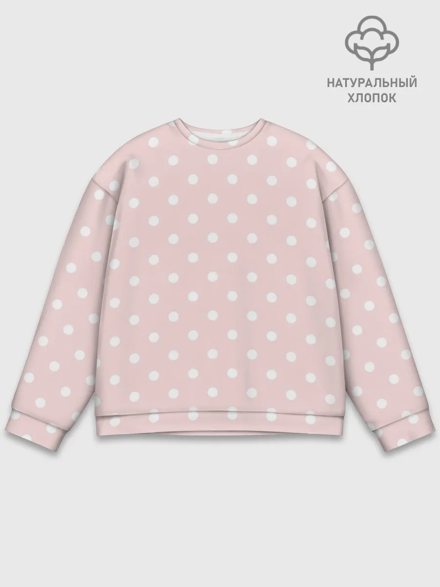 Мужской свитшот базовый / мелкий горох