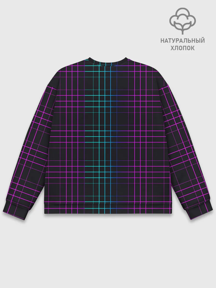 Мужской свитшот базовый / Neon cell