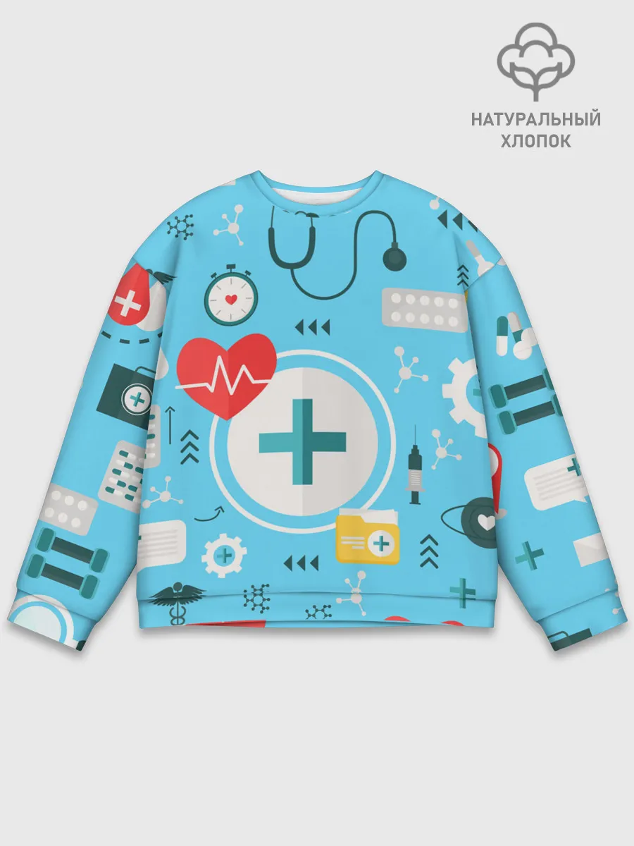 Мужской свитшот базовый / Лучший доктор