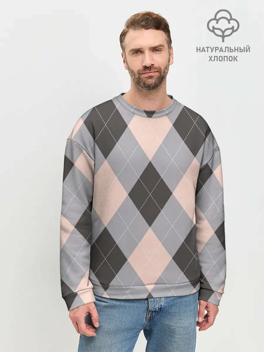 Мужской свитшот базовый / Шотландка | Tartan