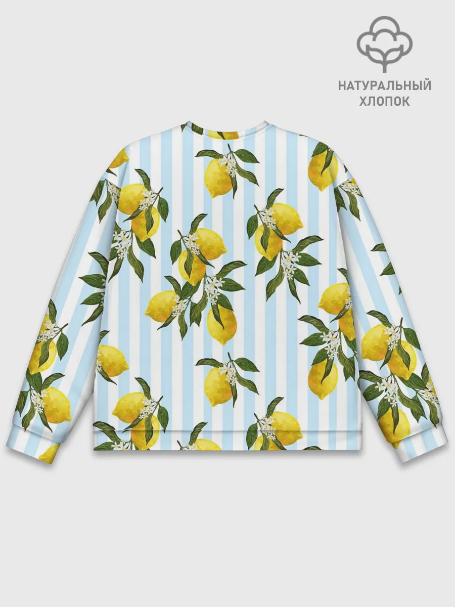 Мужской свитшот базовый / Лимоны